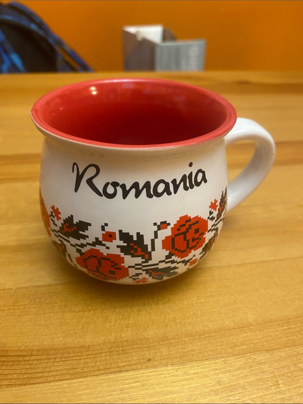 Romania Floral Ceramic Hot Beverage Mug